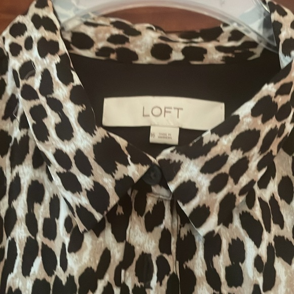 Leopard Print Flare Shirt Dress - Picture 2 of 3